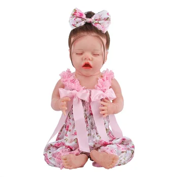 17 Colių Viso Kūno Minkšto Silikono Reborn Baby Doll Twin Miega Kūdikis Reborn Mergina Vonios Žaislas Kalėdų Dovana Naujagimiui