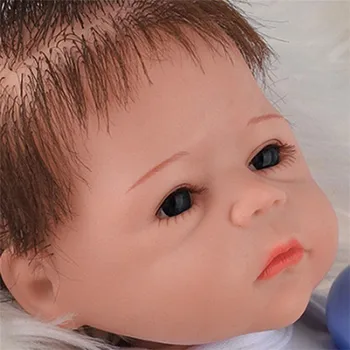17inch Apie 43cm Reborns Vaikams Visiškai Silikono Baby Doll Realus Naujagimiui Lėlės, Vonios Žaislas Gyvas Nekilnojamojo Žaisti prieš Miegą Žaislas