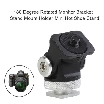 180 360 Laipsnių Pasukti Monitoriaus Laikiklis Stovėti Mount Turėtojas Reguliuojamas Mini Karšto Batų Stovas Vlogger DSLR Fotoaparatą, Galvos
