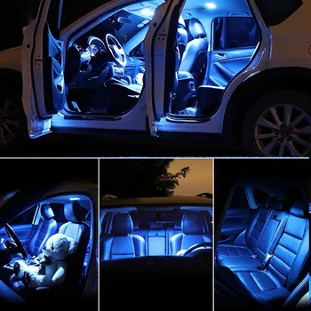 18pc x Ne Klaida Automobilių, LED lemputes, Interjero Skaityti dome Light Kit Renault Grand Scenic II 2 MK2 (2004-2009 m.)