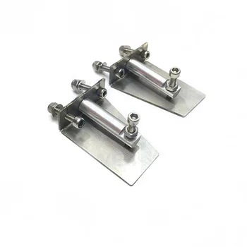 1Pair Miniatiūriniai Apdaila Tab Atvartais Metalo Vandens Slėgio Plokštės 41*30*13mm 