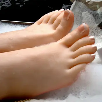 1Pair Tikroviška Silikono Netikrą Kojų Kaulų Moterų Pėdų Batų Modelio Ekrano Dydis 38 Fetišas Žaislas