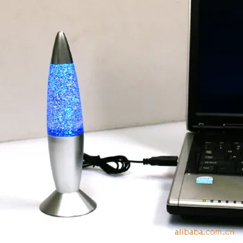1pc 3D Raketų Kelių Spalvų Keitimas Lavos Lempa RGB LED Blizgučiai Šalis Nuotaika Naktį Šviesos Kalėdų Dovana Naktiniai Nakties žibintas