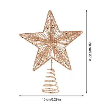 1Pc Išskirtinį Geležies Meno Ornamentas Gražus Medis Žvaigždė Kalėdų Šalis 