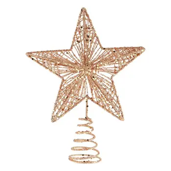 1Pc Išskirtinį Geležies Meno Ornamentas Gražus Medis Žvaigždė Kalėdų Šalis 