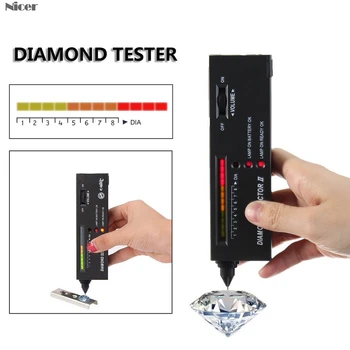 1pc V2 Profesinės Didelis Tikslumas Deimantų Testeris Akmuo Perlas Selektorių Papuošalai Žiūrovais Įrankis LED Diamond Indikatorius Bandymo Pen
