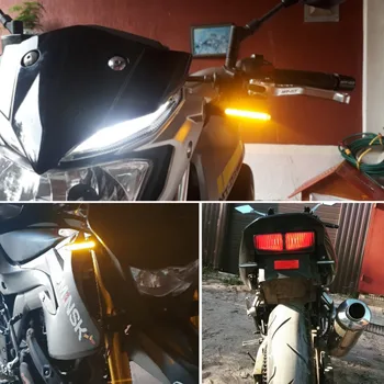 1pcs 12V Universali Motociklų Posūkio Signalų Žibintai 12V 8W Tekančio Vandens Indikatorių Clignotant Frecce Moto Lempa LED Motociklą Šviesos