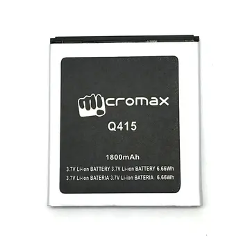 1pcs 1800mAh Aukštos Kokybės baterija Micromax Q415 mobiliuoju telefonu + Sekimo Kodas + Nemokamas pristatymas