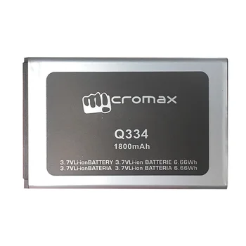 1pcs), 3,7 V 1800mAh telefonas, baterija, Micromax Q334 Pakeitimo Mobiliojo Telefono Baterija