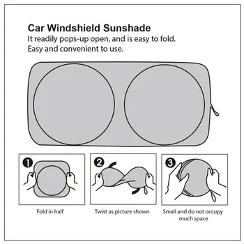 1PCS Automobilio Priekinio stiklo skėtį nuo saulės Priekinio Lango Stiklą, dėl 