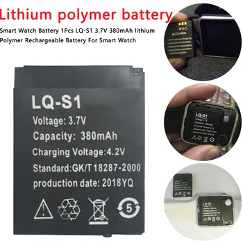 1Pcs LQ-S1, 3,7 V 380mAh ličio Polimerų Įkraunama Baterija, 