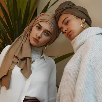 1pcs musulmonų paprasto suede hijab šalikas žiemą šiltas islamo skarelė aksomo wrap skarų malaizija hijab foulard femme musulman