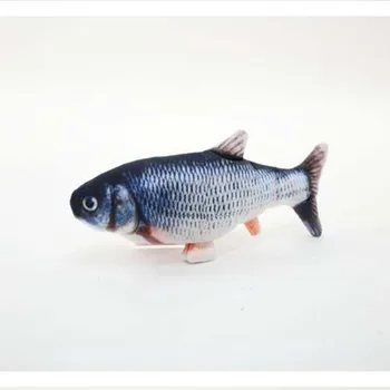 1Pcs Naminių Kačių Žaislas Elektros Žuvų Imituoja Žuvys Šokinėja Žuvys Pliušinis Žaislas Usb Įkrovimo Naminių gyvūnų Žaislai