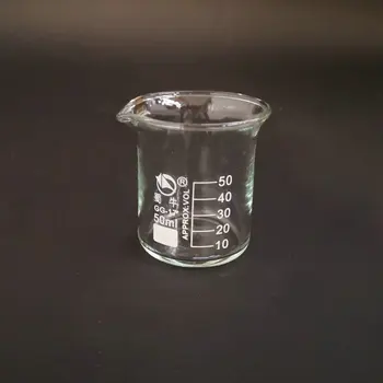 1set (25ml, 50ml) Stiklinė, Borosilikatinio Stiklo šilumos atsispirti Labware Stiklinę, Laboratorinė Įranga