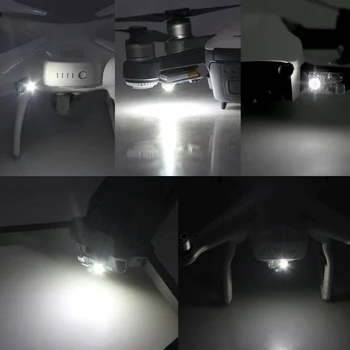 1Set Blykstė Blykstės Lempos Naktį Skrydžio Žiburiai DJI Mavic Air/Pro Kibirkštis Phantom Drone Priedais Rinkinys