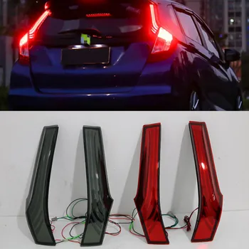 1set Honda Fit Džiazo 2016 2017 2018 Automobilių Įspėjimas LED Lemputė, Galinis Rūko Žibintas, Galinis Bamperis, Šviesos, Stabdžių Žibintai