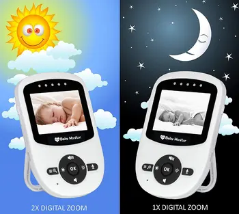 2,4 Colių Belaidžio Video Baby Monitor Aukštos Rezoliucijos Kūdikių Auklė Saugumo Kameros Naktinio Matymo Temperatūros Stebėjimo Babyphone