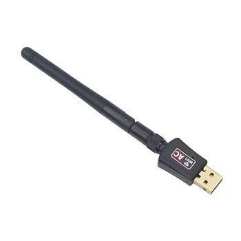 2.4 G/5.8 G Dual Band WiFi Adapteris Imtuvas, USB Bevielio tinklo AC 