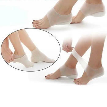 2.5-3.5 cm Unisex slaptas padidėjęs, vidpadis nematomas aukštis kulno padas kojų kojinės atleisti padų fasciiti ir skausmas