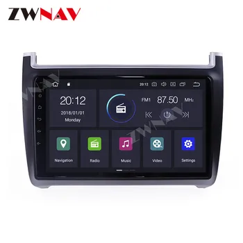 2 din IPS jutiklinį ekraną ir Android 10.0 Automobilio Multimedijos grotuvo Volkswagen polo 2008-BT audio radijas stereo GPS navi galvos vienetas