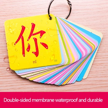 2 Komplektai 1008 Puslapiuose, Kinų Simbolių Pictographic Flash Kortelės 1 ir 2 0-8 Metų amžiaus Kūdikiams/Vaikams/Vaikų 8x8cm Mokymosi kortelė