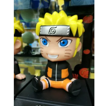 2 Tipų 12cm Naruto Anime Naruto Uzumaki Bobble Galva Kratyti Galvą Žaislas Modelio Automobilių Apdailos Supakuota PVC Veiksmų Skaičius Žaislas