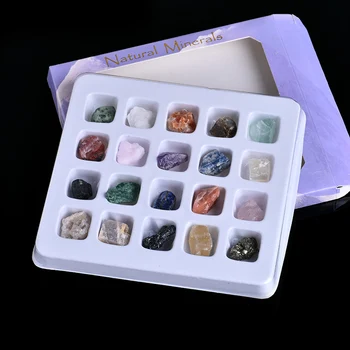 20-in-1 rinkinys natūralaus kalnų krištolo mineralas juvelyrikos namų namų puošybai surinkimo apdaila 
