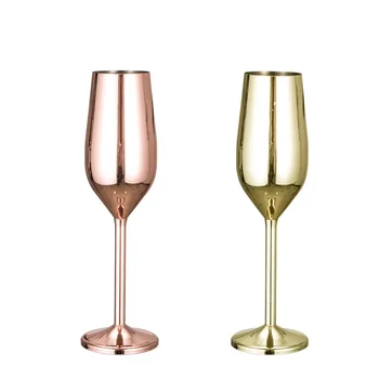 200ml nerūdijančio plieno šampano stiklo goblet rudenį-atsparus Europos burbulas stiklo vestuvių raudono vyno stiklo sweet home stiklo