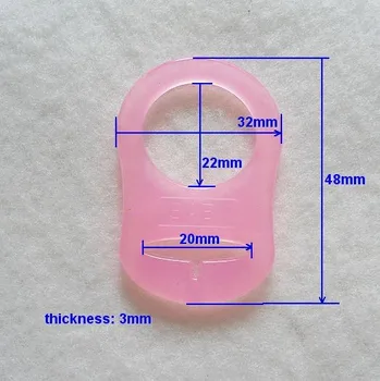200pcs angliavandenius (BPA Free silikono šuniukų mam žindukas teether manekeno adapteris turėtojas žiedai NUK