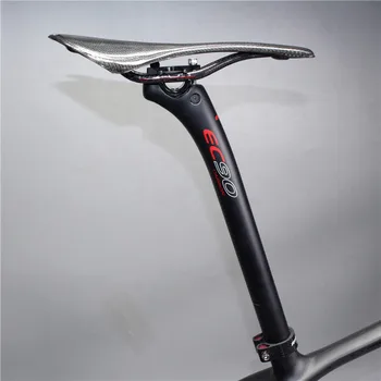 2018 EC90 anglies MTB kelių dviratis, lengvas sėdynės vamzdis dviračių nuo balnelio iškyšos anglies pluošto vamzdžių Dviratį nuo balnelio iškyšos Juoda Matinė