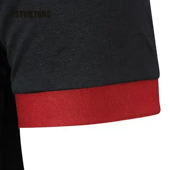 2018 Mens Polo Marškinėliai Markių Vyrų trumpomis Rankovėmis Atsitiktinis Slim vientisos Spalvos Elnias Siuvinėjimo Polo marškinėliai