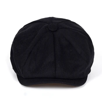 2018 naujas Prekės ženklas Beretė Vyrų, Moterų Vilnos, Tvido Skrybėlės Newsboy Kepurės Gatsby Aštuoniakampis Bžūp vilnos Derliaus didžiosios Britanijos skrybėlę Priedai