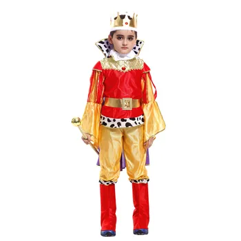 2018 Naujų Vaikų karalius cosplay kostiumų christma helovinas Prince Charming šalies drabužių,suitale skirta 3-12 metų vaikams