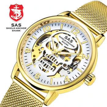 2018 SAS Shield Inkaro Shark Viršų Prekės ženklo Vyrai Mechaninė Žiūrėti Automatinė Mados prabangių Vyrų Laikrodžiai Reloj Hombre Relogio Masculino