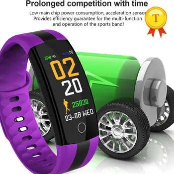 2018 stalo teniso režimas Smart Apyrankė laikrodis Fitness Tracker Paramos Whatsapp el. pašto sinchronizavimo Širdies ritmo Smart juosta PK Mi band 3