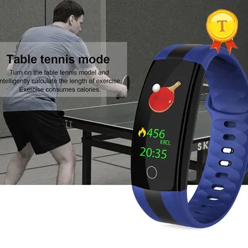 2018 stalo teniso režimas Smart Apyrankė laikrodis Fitness Tracker Paramos Whatsapp el. pašto sinchronizavimo Širdies ritmo Smart juosta PK Mi band 3