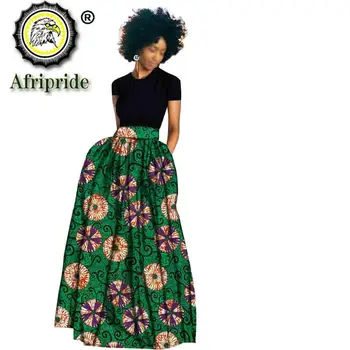 2019 afrikos maxi skrits moterims-line print skrit atsitiktinis ankara audinio dashiki drabužių vaškas batikos medvilnės AFRIPRIDES1927005