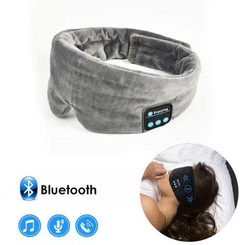2019 Bevielio Stereo Bluetooth Ausinės Miego Kaukę, Telefono ekrano užsklandą Miego Minkštos Ausinės Miega Akių Kaukė Muzikos laisvų Rankų įranga Lašas laivas