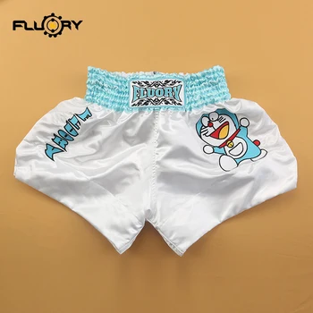 2019 Fluory VAIKAI kick bokso šortai nauja versija Doraemon mielas muay thai šortai vaikams (berniukams ir mergaitėms) ir jaunimo