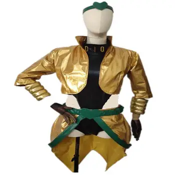 2019 Individualų JoJo ' s Bizarre Adventure filmą Dio Brando Cosplay Kostiumų geltonos aukso kostiumas Moteriška Versija