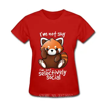 2019 Karštą Vasaros Kawaii drovus, raudona panda marškinėliai moterims trumpomis rankovėmis o-kaklo T-shirt ladys Mielas Meškėnas stabdžių socialinės Tee marškinėliai
