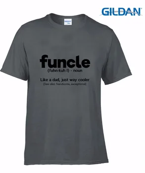 2019 Mados Medvilnės Viršūnes Tees Funcle Apibrėžimas T-Shirt Juokinga Dovana Dėdė Kaip Tėtis, Bet Taip juokinga Medvilnės marškinėliai