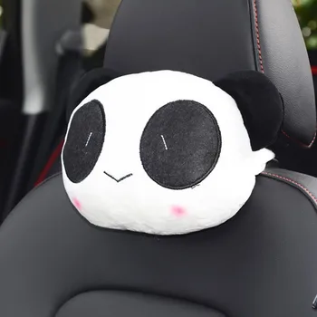 2019 Mielas Animacinių Filmų Panda Pliušinis Automobilių Juosmens Pagalvę Automobilio Sėdynės Kaklo Poilsio Pagalvėlės Pagalvėlės