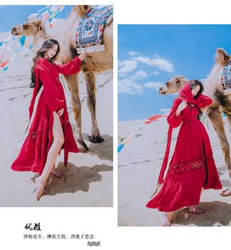 2019 Naujas Mados Moterų Derliaus Raudona Suknelė Tuščiaviduriai iš Nėrinių Gobtuvu Prarasti Ritininės Midi Suknelė Aukštos Quaity Mujer Vestidos Skraiste Femme