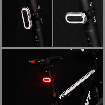 2019 Naujų 120 Liumenų USB Įkrovimo Dviračių Galinis Žibintas Dviračių LED užpakalinis žibintas MTB Kelių Dviratį Uodegos Šviesos Atgal Lempa Dviratis