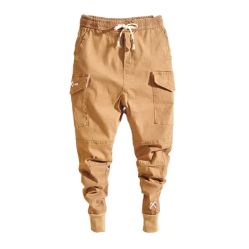 2019 Vyrų Multi-pocket Haremo Kelnės Vyrams Hip Pop Kelnės Kelnės Streetwear Sweatpants Hombre Vyrų Atsitiktinis Mados Krovinių Kelnės Vyrams