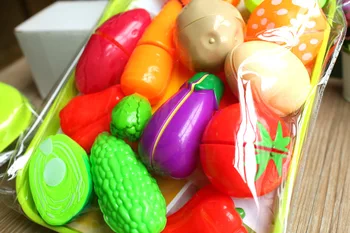 2019Pretend Žaisti Plastikinių Maisto Žaislas, Pjovimo Vaisius, Daržoves, Maisto Apsimesti Žaisti Vaikams Vaikams