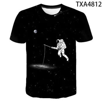 2020 Atsitiktinis 3D Marškinėliai Vyrams, Moterims, Vaikams Kosmosą Astronautas Planetą, Tyrinėti Skaitmeninio Spausdinimo Kosmonautas T-shirt Cool Berniukas Mergaitė Viršūnes Tees