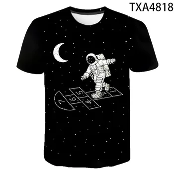 2020 Atsitiktinis 3D Marškinėliai Vyrams, Moterims, Vaikams Kosmosą Astronautas Planetą, Tyrinėti Skaitmeninio Spausdinimo Kosmonautas T-shirt Cool Berniukas Mergaitė Viršūnes Tees
