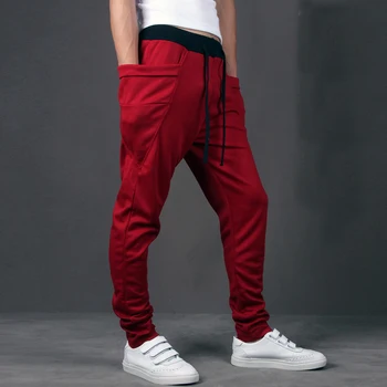 2020 Atsitiktinis Vyrų Kelnės Didelis Kišenėje Hip-Hop Haremo Kelnes Kokybės Outwear Sweatpants Atsitiktinis Mens Poilsiu vyriškos Kelnės Lašas Laivybos